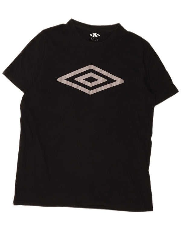 Umbro Herren Grafik T-Shirt Top XL Schwarz Baumwolle