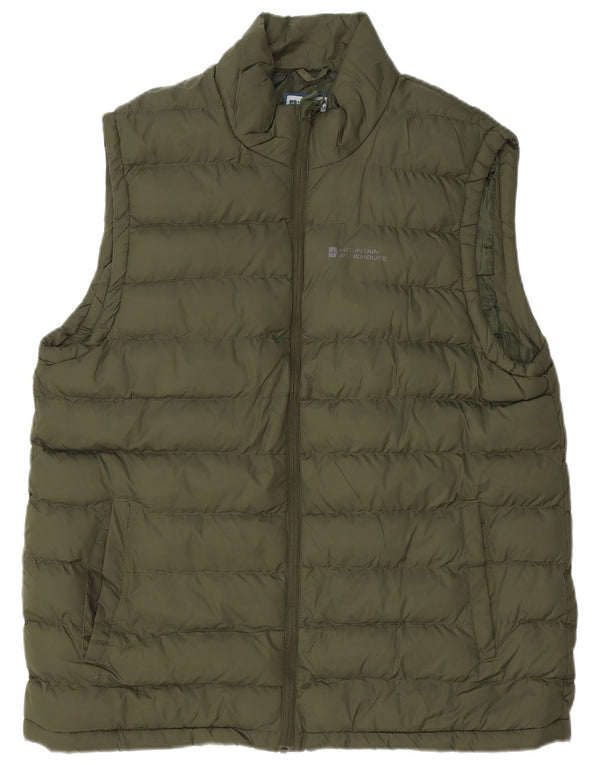 MOUNTAIN WAREHOUSE Herren Wattierte Weste UK 42 XL Khaki Nylon