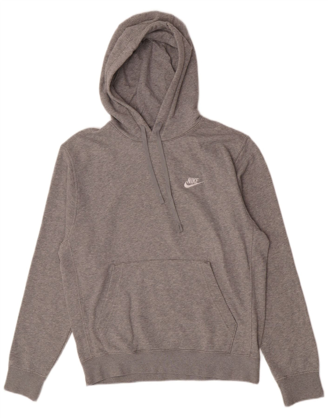 Nike Herren-Kapuzenpullover, klein, grau gefleckte Baumwolle