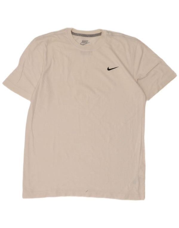 Nike Herren-T-Shirt mit normaler Passform, groß, aus weißer Baumwolle