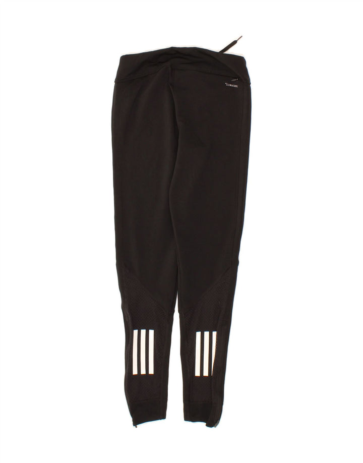 ADIDAS Womens Climacool Leggings UK 4/6 XS Black Polyester Vintage Adidas and Second-Hand Adidas from Messina Hembry 