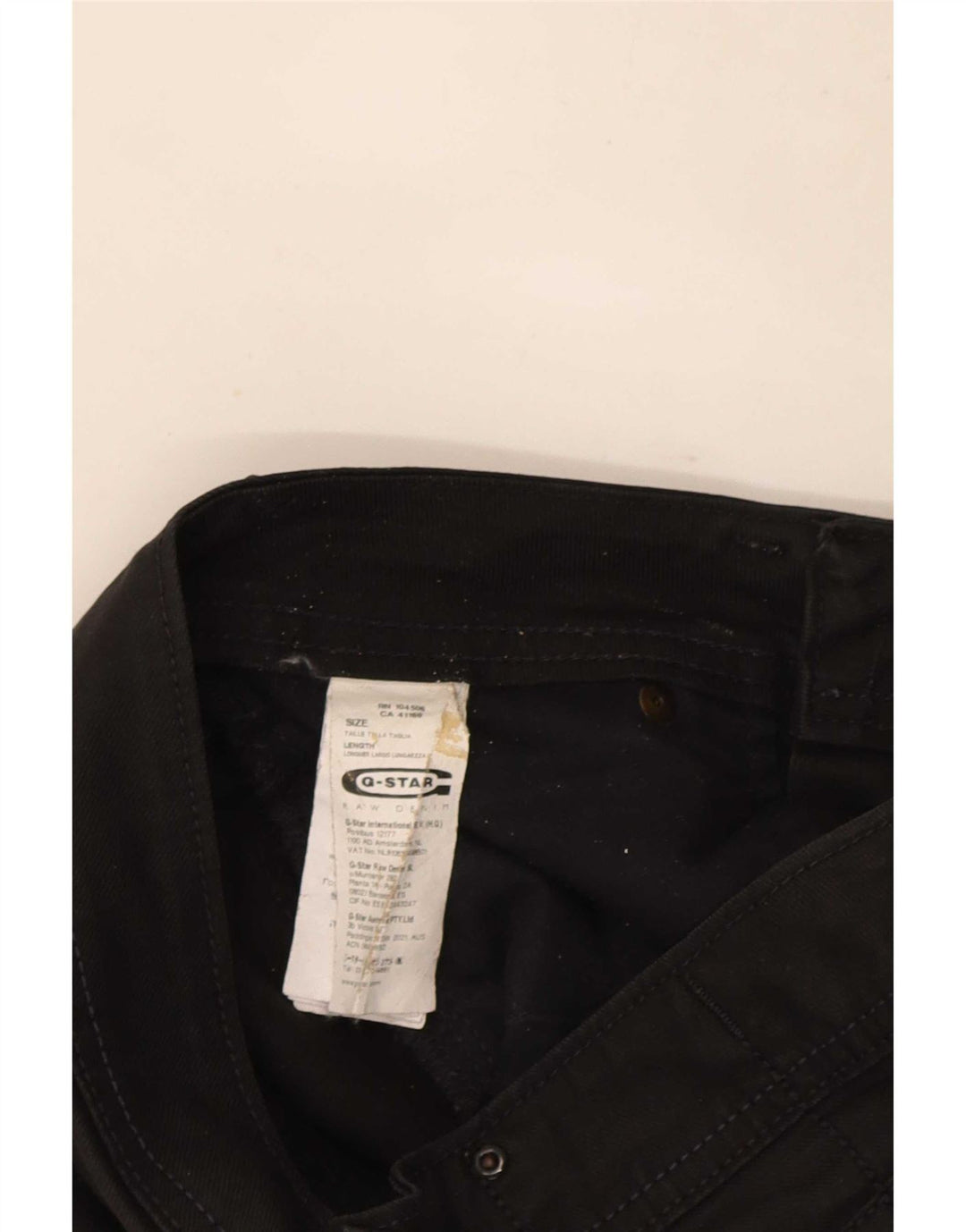 G-Star Damen Straight Jeans W29 L34 Schwarze Baumwolle