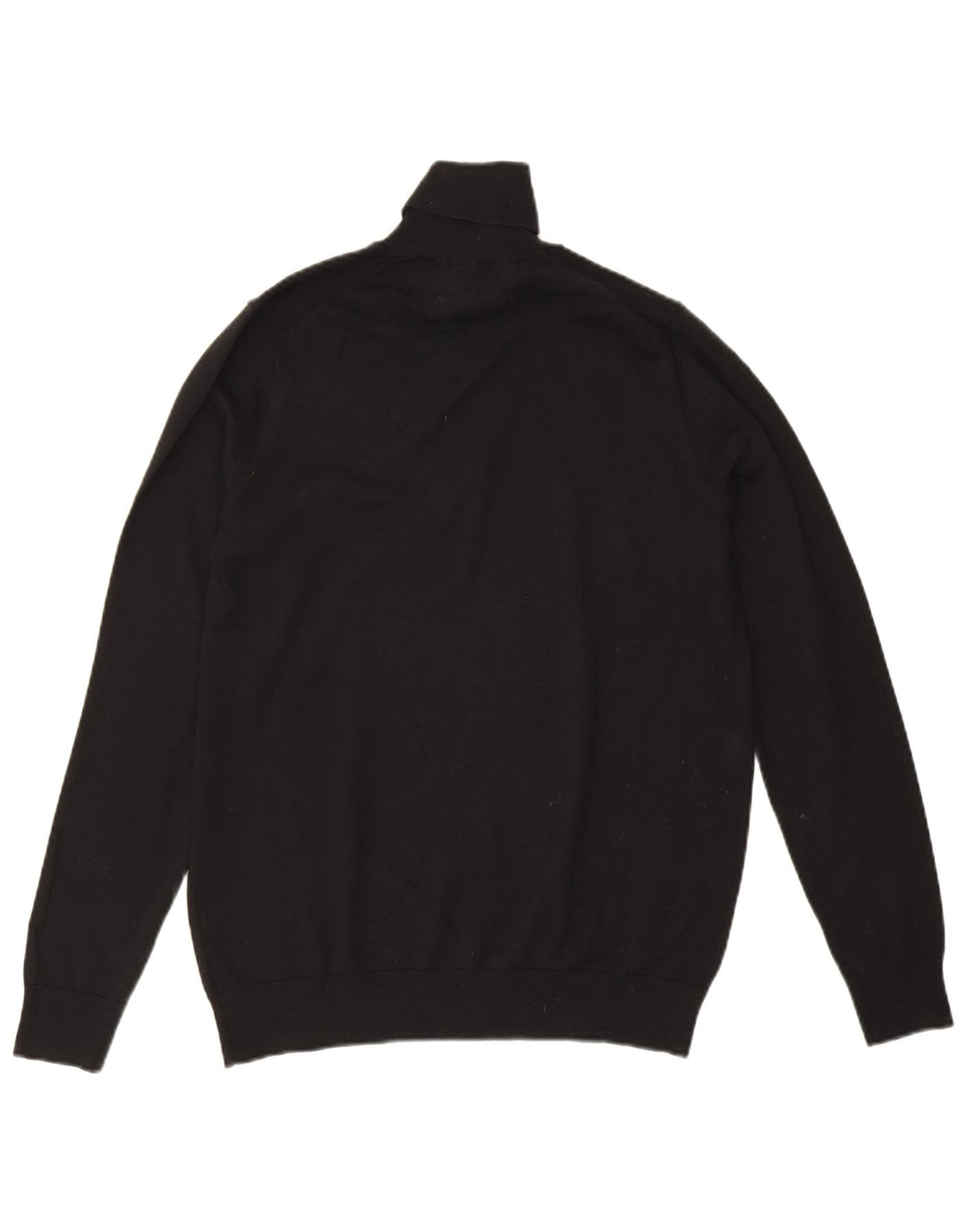 Marks & Spencer Damen-Pullover mit Rollkragen, Gr. 14, mittelschwarz, Baumwolle