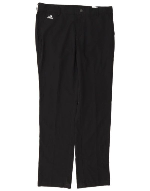 Adidas Herren Climalite Straight Chino Hose W34 L34 Schwarz Polyester