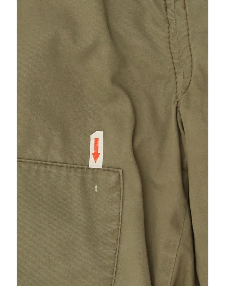 Dockers Damen Cargoshorts W31 Medium Khaki Baumwolle
