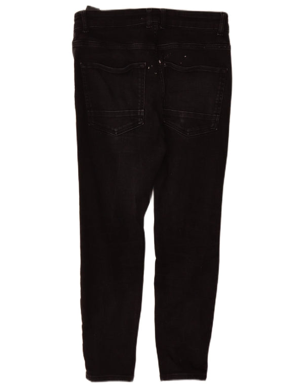 Zara Herren Skinny Jeans EU 42 Large W32 L27 Schwarze Baumwolle
