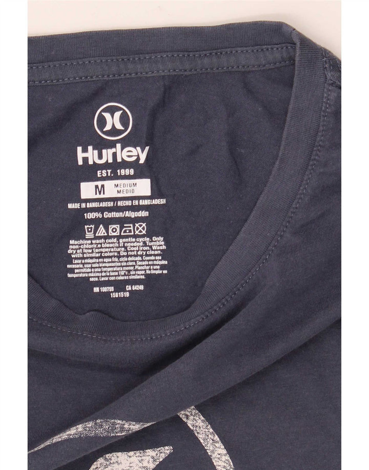 Hurley Herren-T-Shirt mit Grafik, mittelmarineblaue Baumwolle