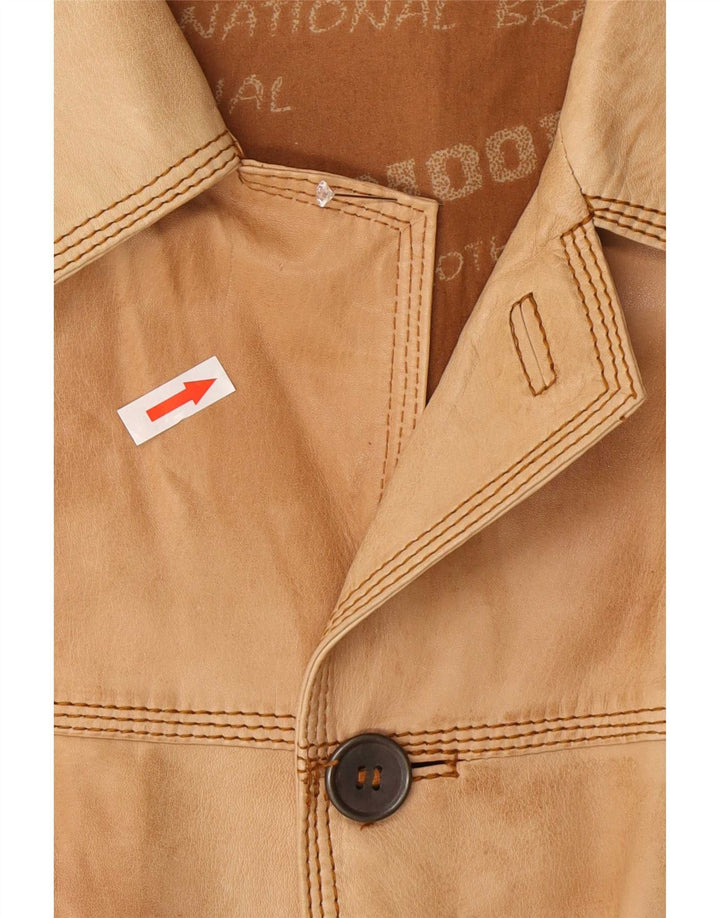 David Moore Herren Lederjacke UK 42 XL Brown Classic