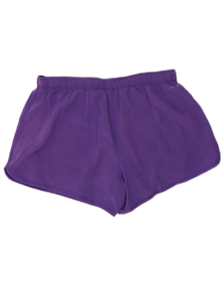 Nike Damen Dri Fit Sport Shorts UK 14 Medium Lila Polyester