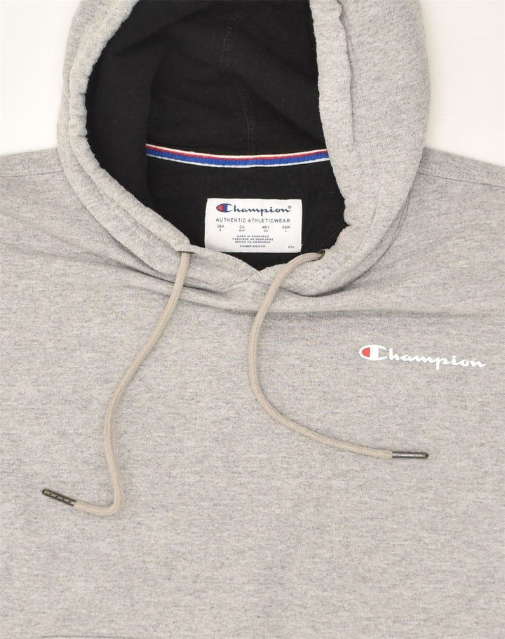 CHAMPION Mens Hoodie Jumper Small Grey Cotton | Vintage Champion | Thrift | Second-Hand Champion | Used Clothing | Messina Hembry 