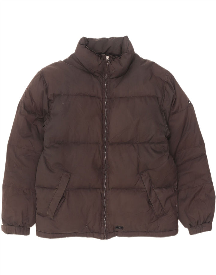 Champion Herren Wattierte Jacke UK 40 Large Schwarz Polyester