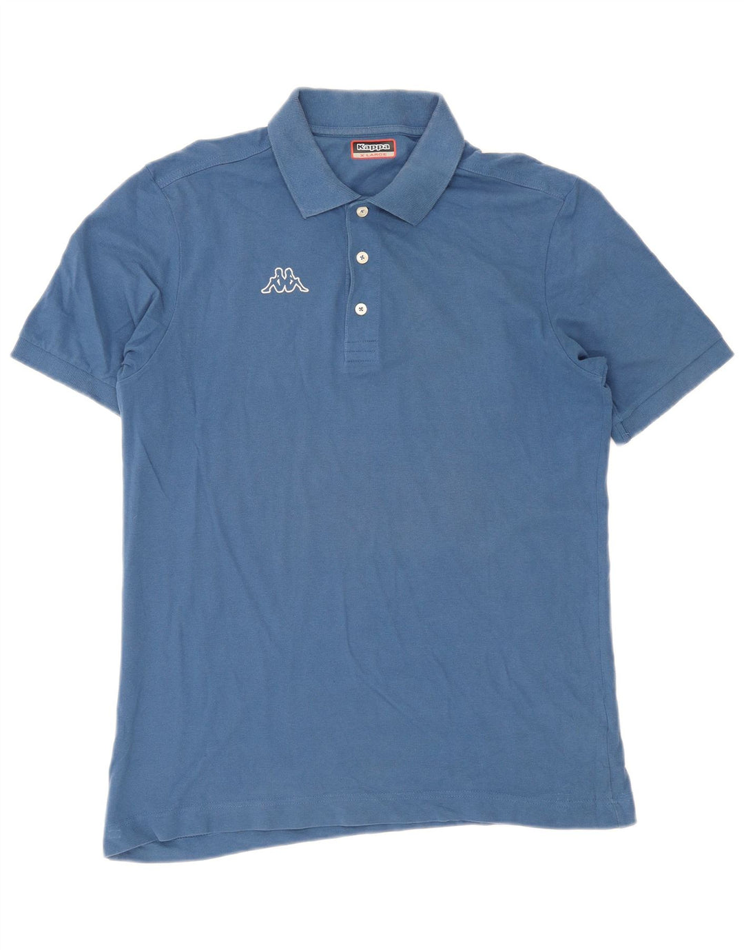 Kappa Herren Poloshirt XL Blau Baumwolle