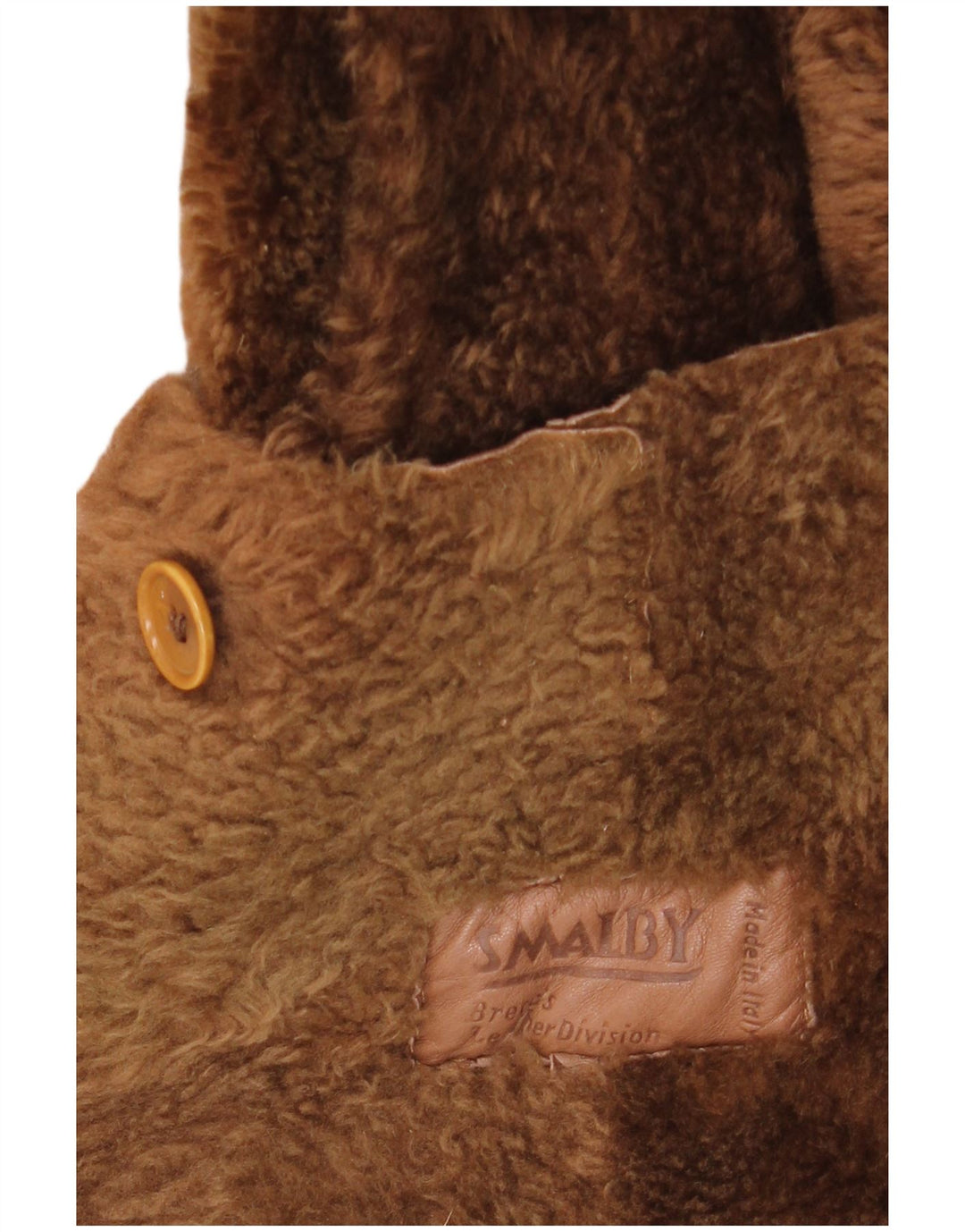 SMALBY Damen Übergroßer Lammfellmantel UK 18 XL Braun