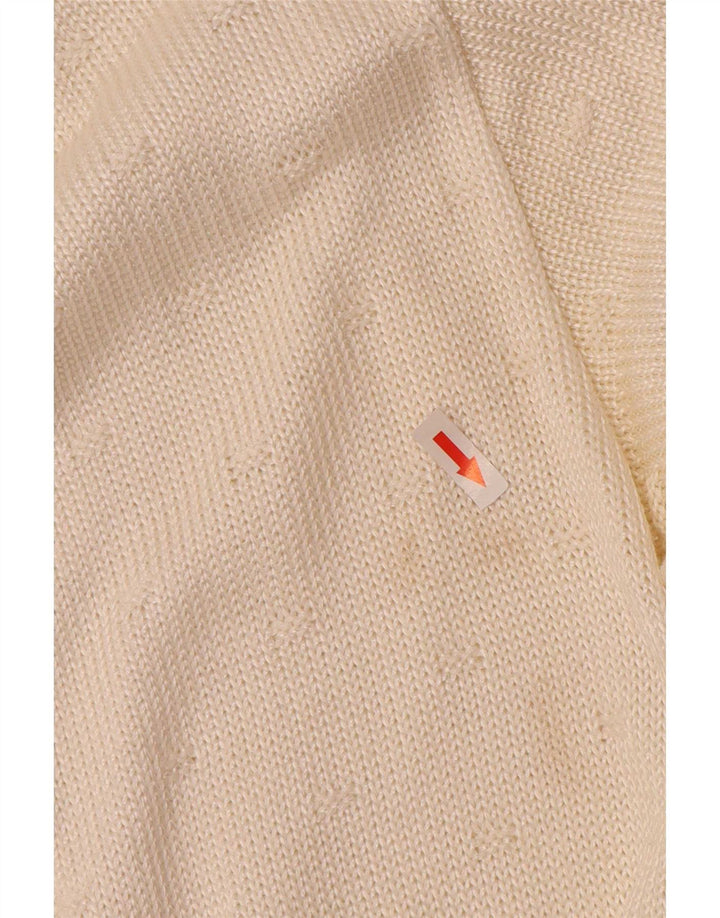 Rabe Damen Strickjacke Pullover EU 46 XL Off White Acryl