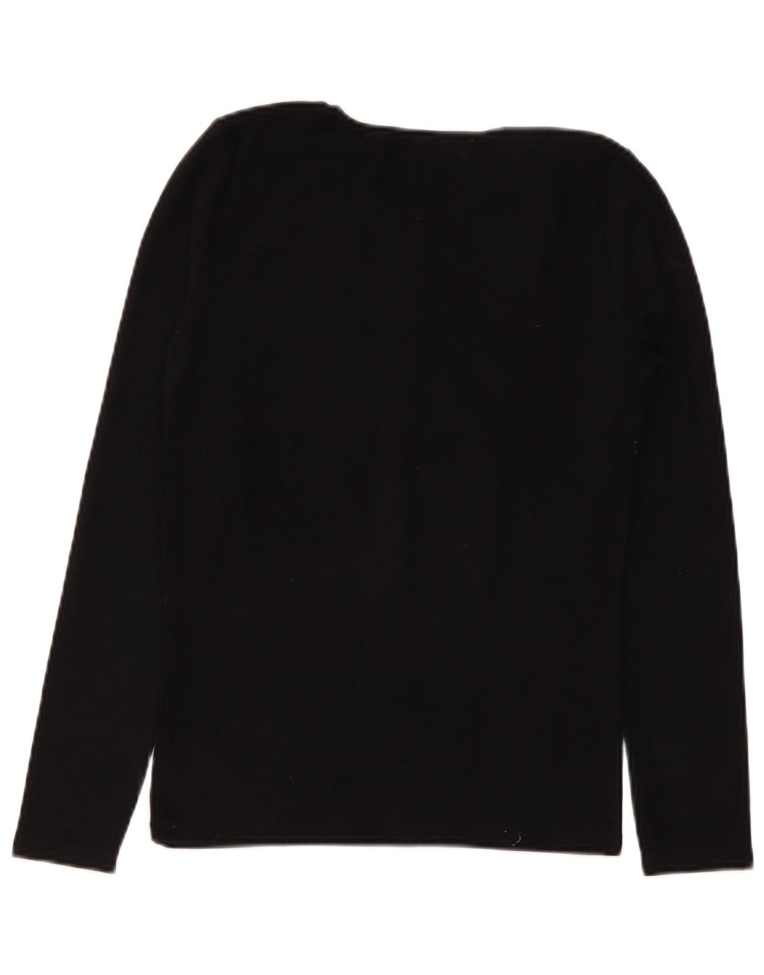Zara Damen Top Langarm UK 14 Large Schwarz