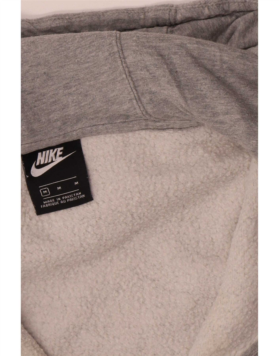 Nike Herren-Kapuzenpullover mit Reißverschluss, mittelgrau gefleckte Baumwolle