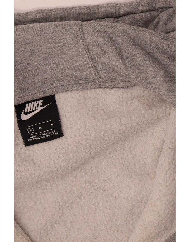 Nike Herren-Kapuzenpullover mit Reißverschluss, mittelgrau gefleckte Baumwolle