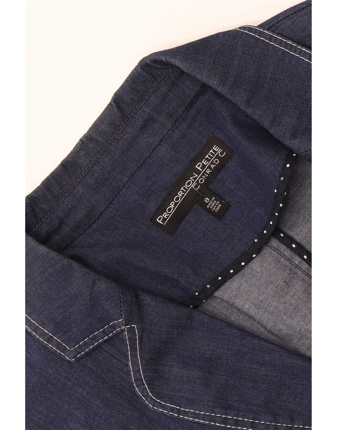 Conrad Damen-Denim-Blazer mit 3 Knöpfen, US 8, mittleres Marineblau