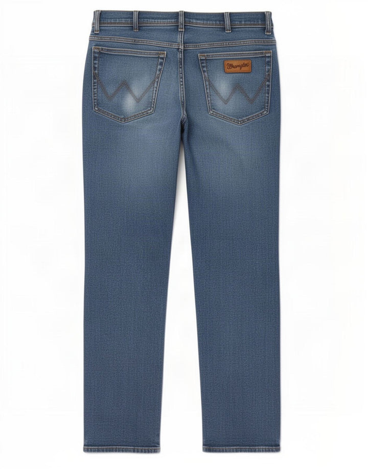 Wrangler Herren Texas Straight Jeans W33 L30 Blaue Baumwolle