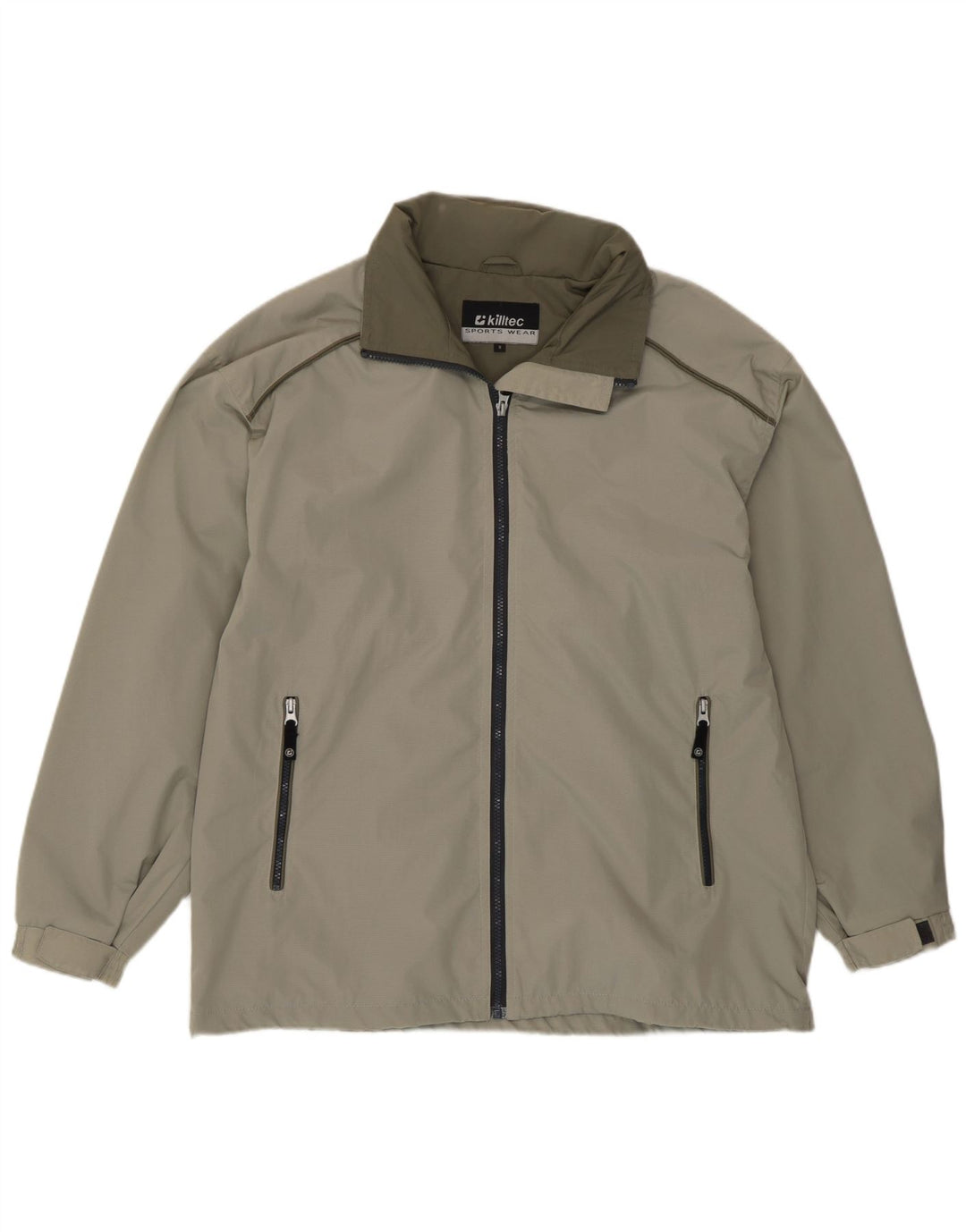 Killtec Herren-Regenjacke mit Kapuze, UK 36, Größe S, Grün, Polyamid