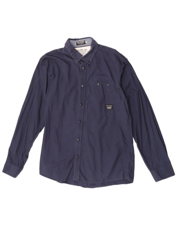 Jack & Jones Herrenhemd XL Marineblau Baumwolle