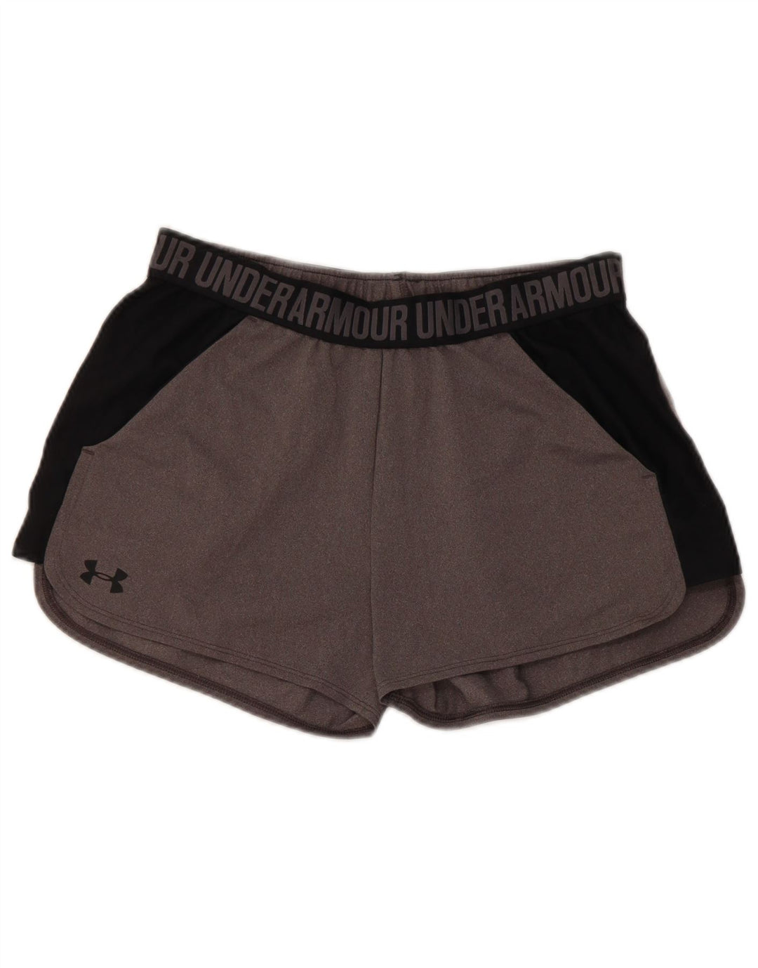 Under Armour Damen Graphic Sport Shorts UK 14 Mittelgrauer Farbblock