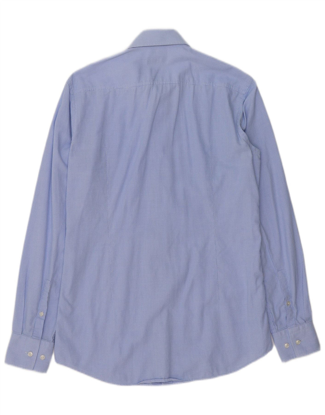 HUGO BOSS Mens Slim Fit Shirt Size 38 15 Medium Blue Chevron