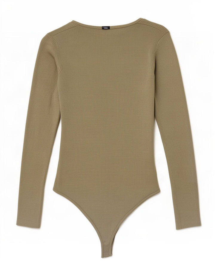 Zara Damen-Body UK 8 Small Grüne Viskose