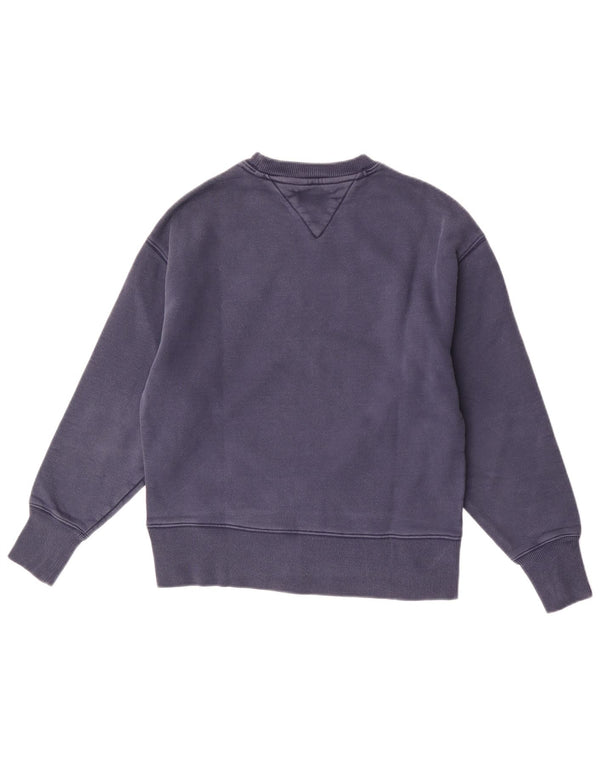 Tommy Hilfiger Damen-Sweatshirt mit Grafik, übergroß, Gr. 6, XS, Marineblau
