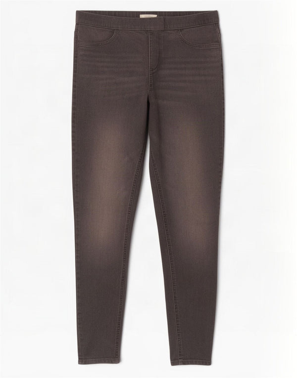 Marks & Spencer Damen Jegging-Jeans UK 12 Medium W28 L28 Graue Baumwolle