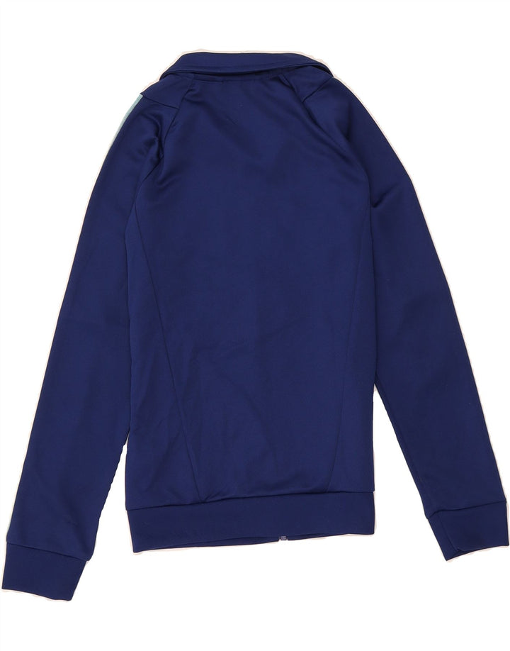 ADIDAS Boys Tracksuit Top Jacket 9-10 Years Navy Blue Polyester Vintage Adidas and Second-Hand Adidas from Messina Hembry 
