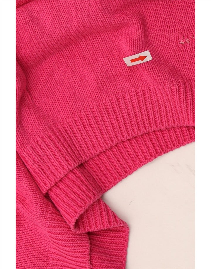 Marks & Spencer Damen-Pullover, übergroß, Rundhalsausschnitt, Gr. 16, Rosa