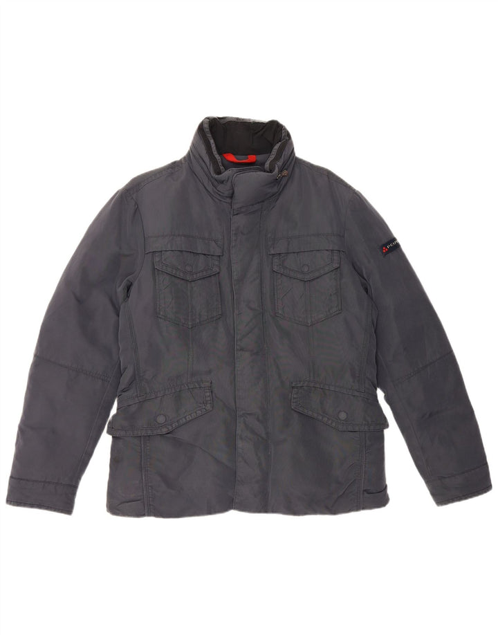 PEUTEREY Wattierte Herrenjacke UK 38 Medium Navy Blue Polyamid