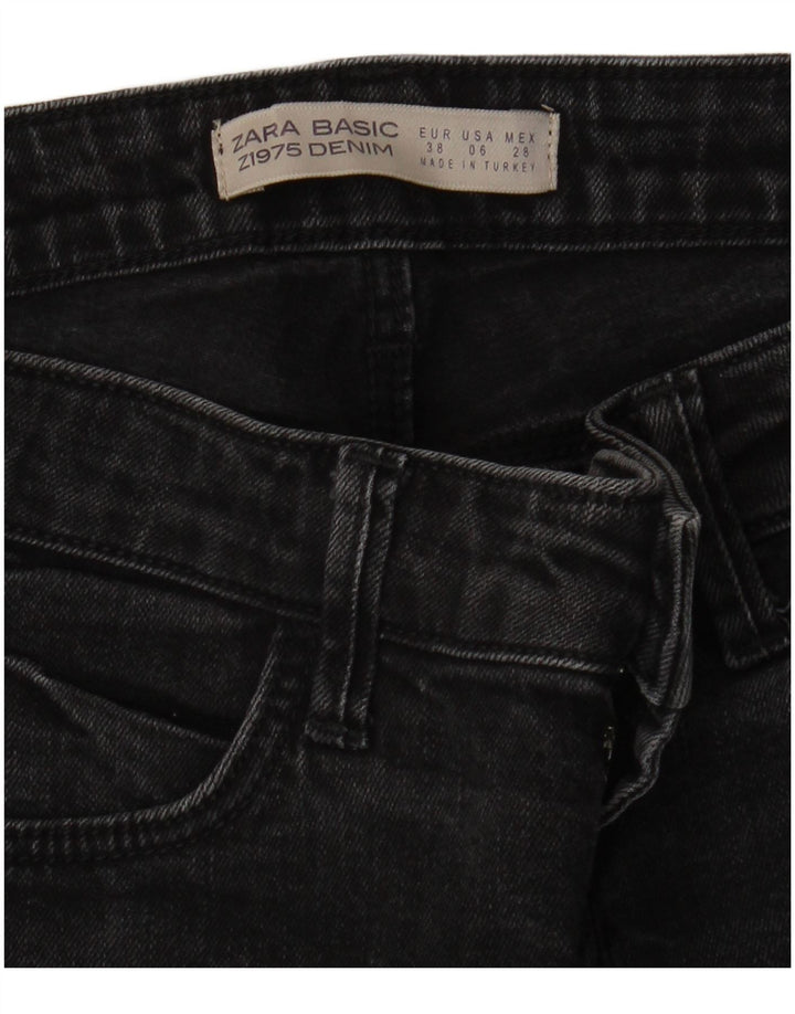 Zara Damen Slim Jeans EU 38 Small W28 L27 Grau