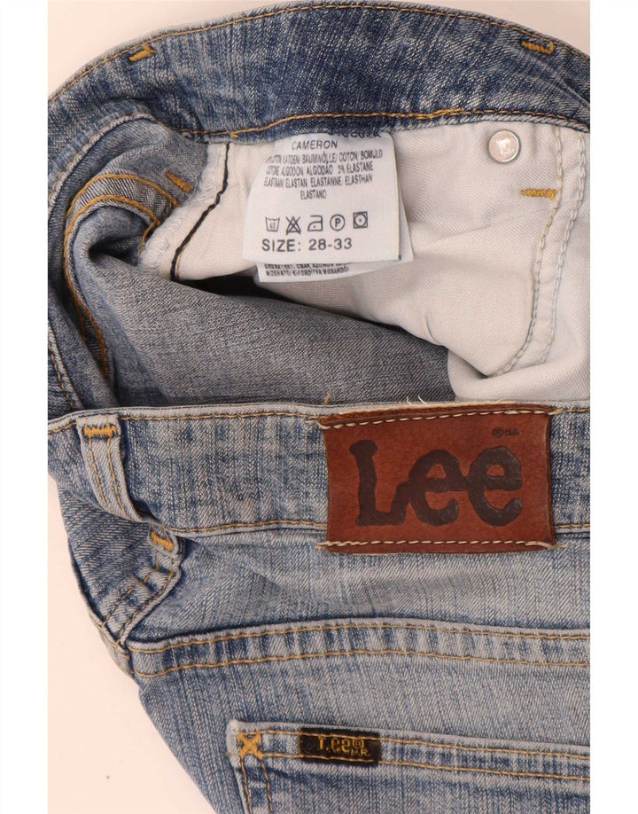 Lee Damen Cameron Bootcut Jeans W28 L33 Blaue Baumwolle