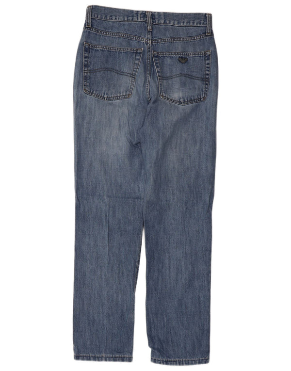 Armani Herren Straight Jeans W31 L30 Blau