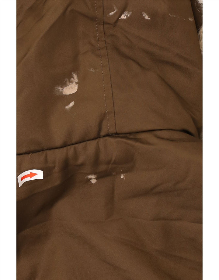Zara Damen Trafaluc Übergroße Sherpa Parka Jacke UK 10 Small Braun