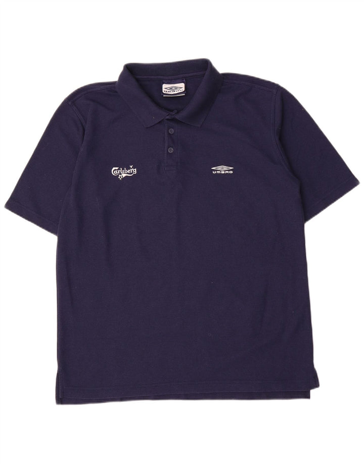 Umbro Herren-Poloshirt, großes marineblaues Polyester
