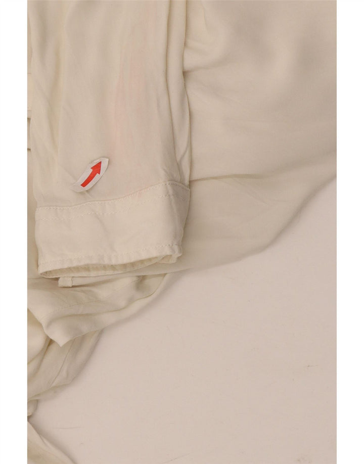 Dack's Longline-Pulloverhemd für Damen, UK 16, Größe L, gebrochenes Weiß, Viskose