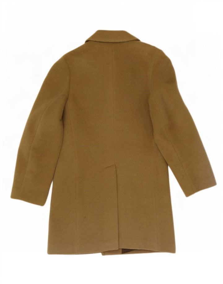 Dhobi Herren Zweireihiger Mantel UK 38 Medium Khaki Wolle