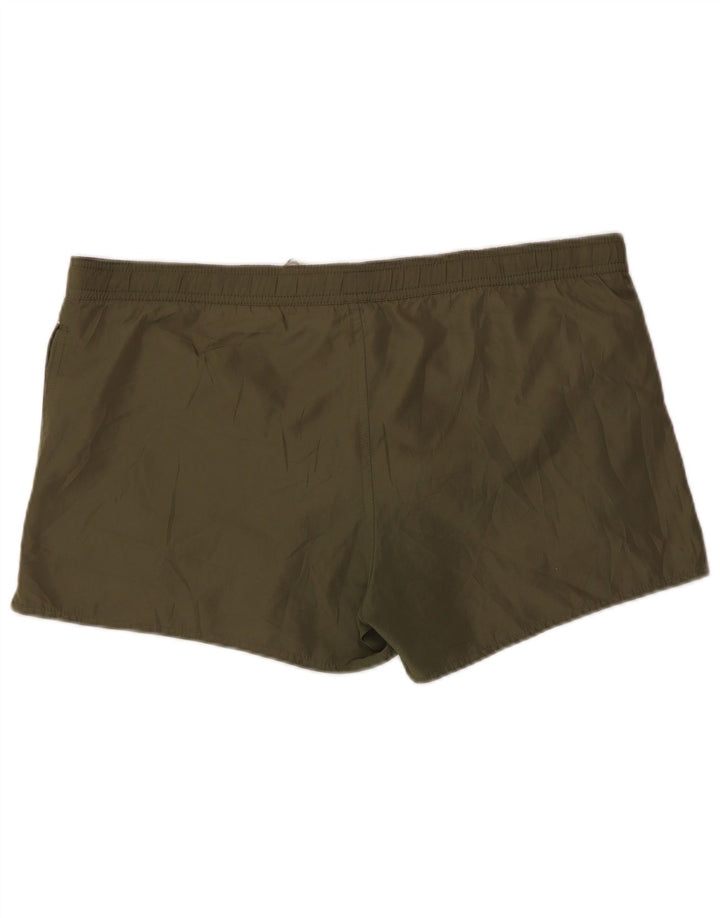 Diesel Herren Badeshorts XL Khaki gestreift Polyester