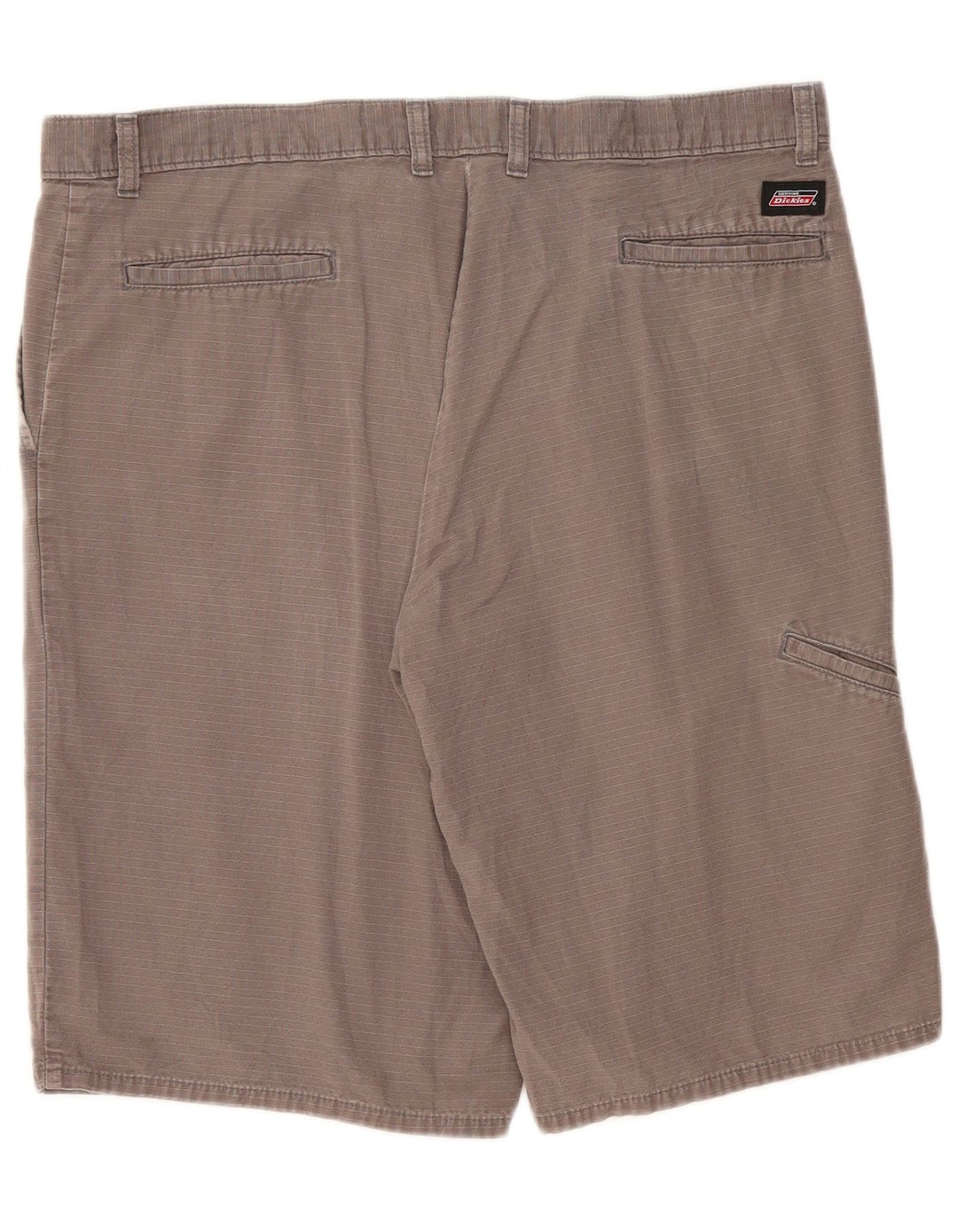 DICKIES Herren Cargo-Shorts W38 XL Graue Nadelstreifen-Baumwolle