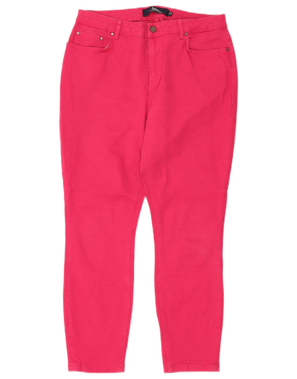 Boden Damen Skinny Jeans UK 14 Large W32 L26 Rosa Baumwolle