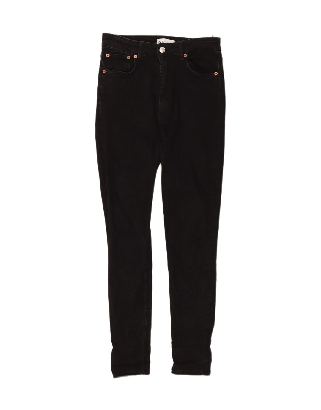 ZARA Womens Skinny Jeans Medium W28 L28 Black Cotton Vintage Zara and Second-Hand Zara from Messina Hembry 