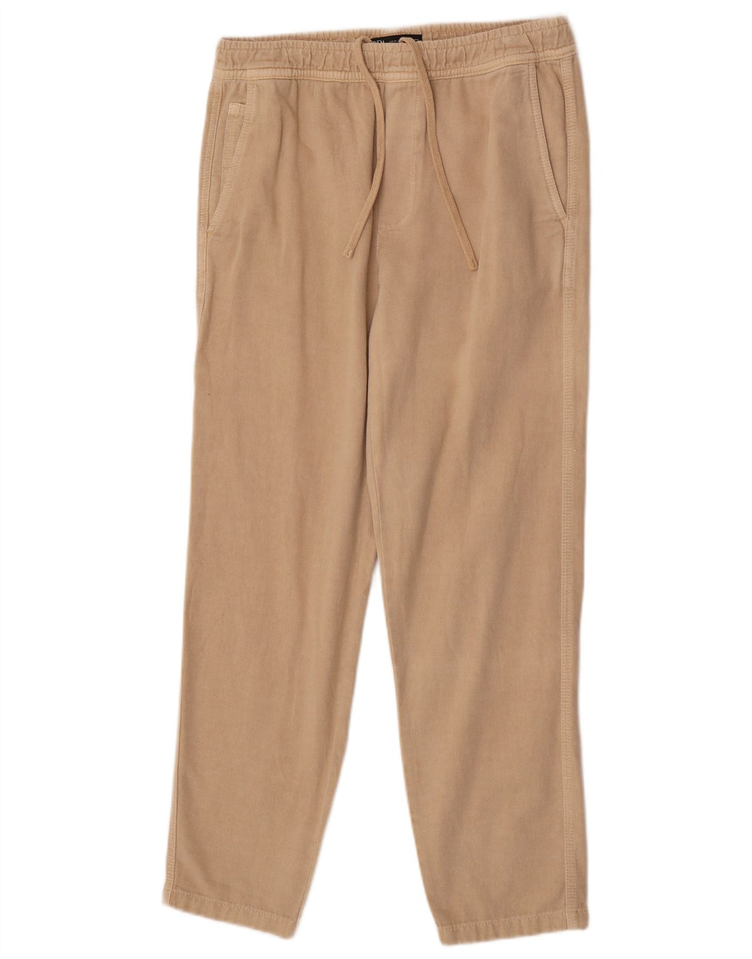 Gerade Cargohose für Herren von Zara, Größe M, W31, L30, Beige, Baumwolle