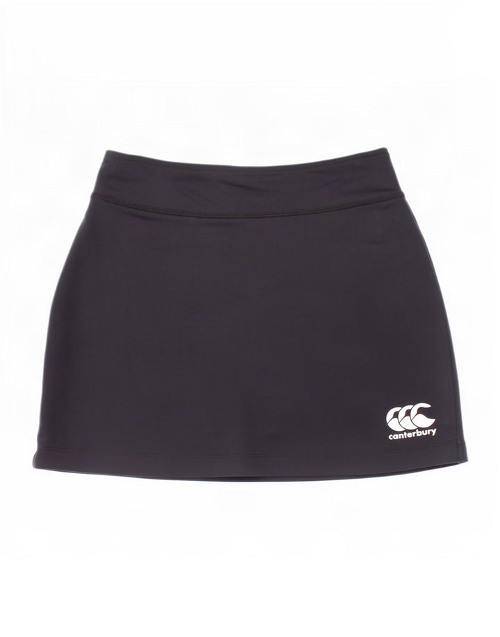 Canterbury Skort für Mädchen, 9–10 Jahre, schwarzes Nylon