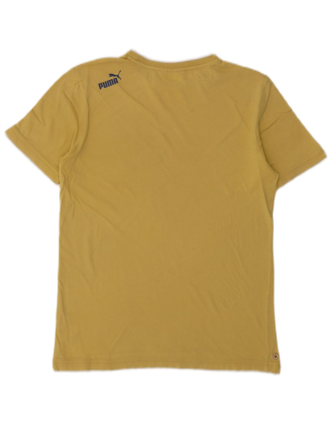 Puma Herren Grafik T-Shirt Top Small Gelb
