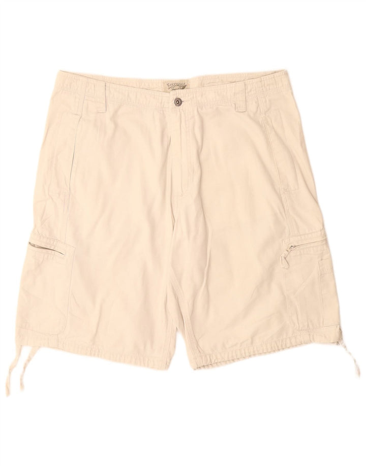 Vintage Mens Cargo Shorts IT 44 XS W34  White Cotton