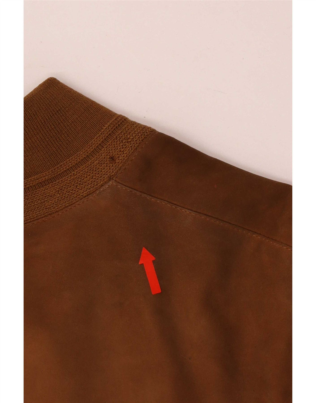 Vintage Damen Übergroße Wildleder Bomberjacke IT 44 Medium Beige
