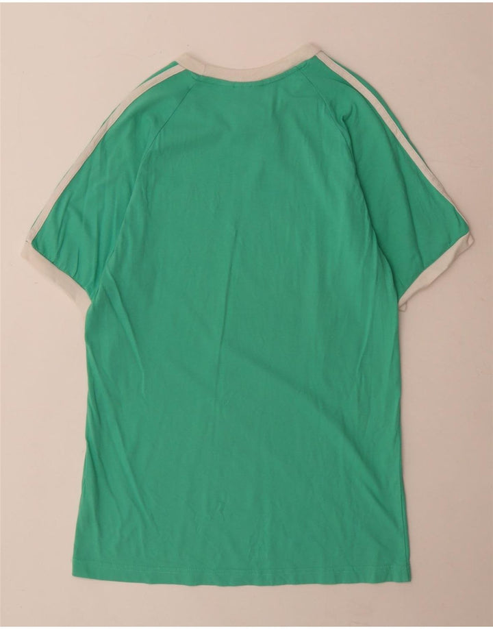 Adidas Herren T-Shirt Top mittelgrüne Baumwolle